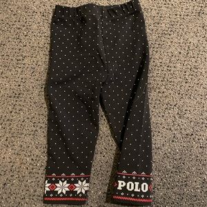 EUC POLO BABY GIRL LEGGINGS SIZE 18m